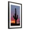 Stupell Industries Arizona Cactus at Sunset Framed Print Under Glass, design by Jeff Poe Photography